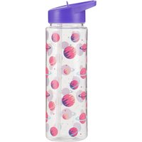 Orsina Durable Purple Space Water Bottle, Portable Spout Lock Bottle, Robust PP Plastic Transparent Outer Bottle