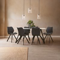 Orsina Rectangular Dining Set in Grey