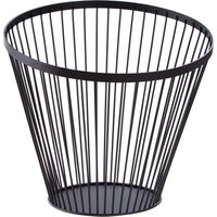 Orsina Tall Oblique Basket With Matte Black Frame, Modern Wire Storage Basket With Angled Design, Durable Metal