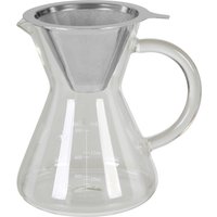 Contemporary Coffee Pot 400ml Borosilicate Glass Coffee Pot Breakfast Stainless Steel Coffee Pot