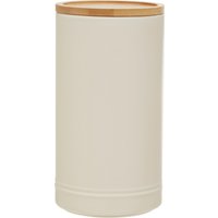 Trendy Stoneware Canister Airtight Lid Functional Storage Jar Countertop Storage Containers Cream