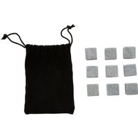 Orsina WILSON Set Of 9 Granite Ice Rocks in Grey