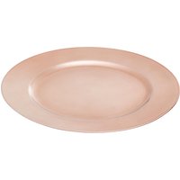 Minimalist 33cm Rose Gold Charger Plate Functional Dinner Plate Reliable Rose Gold Finish Dinner Plate Copper