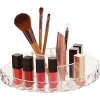 Orsina Beauty Semi Round Diamond Cosmetic Organiser in Clear
