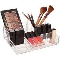 Orsina Beauty Cosmetic Organiser With 11 Compartments in Clear
