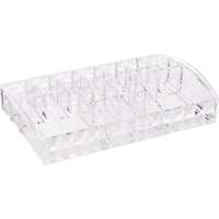 Orsina Beauty 20 Compartment Cosmetics Organiser in Clear
