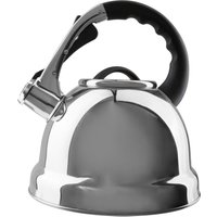 Orsina 3200ml Mirror Finish Whistling Kettle, Stainless Steel Stovetop Kettle With Whistle & Cool Touch Handle in Silver