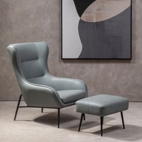 Orsina Kaiko Grey Armchair & Footstool