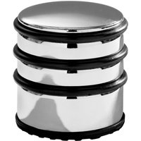 Orsina Chrome Door Stopper, Sleek & Durable Metal Design With Rubber Base For Floor Protection in Silver