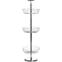Orsina Tavia Revolving Silver Shoe Stand