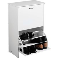 Orsina Ryan White Finish Shoe Storage Cupboard