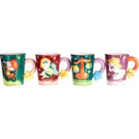 Durable 4 Star Sign Mugs Stoneware Material Mugs Dishwasher Safe Small Milk Mugs