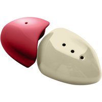 Orsina Stylish Red & Cream Salt & Pepper Set, Pebble Design Salt & Pepper Set, Durable Salt & Pepper Set