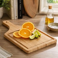 Orsina Bamboo Paddle Chopping & Serving Board, Durable nature friendly Cutting Board for Kitchen in Natural