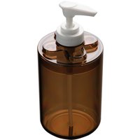 Orsina Smoke Brown Plastic Lotion Dispenser, Refillable Soap Bottle, Lotion Pump Bottle, Hand Lotion Holder For Creams