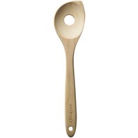 Orsina Modern Design Wooden Spatula, Hanging Loop Utensil, Durable Non-Stick Tool, Unique Slotted Kitchen Tool in Natural