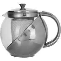Durable Gold Finish Glass Teapot Infuser Durable Tea Pot Dining Table Practical Tea Pot