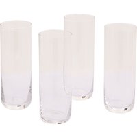 Orsina Set Of Four Crystalline Hi Ball Glasses in Clear