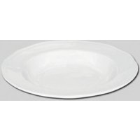 Orsina Elegant Embossed White Soup Bowl, Practical Design Soup Bowl For Dinner, High Quality Porcelain Soup Bowl
