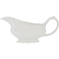 Orsina Elegant Design Embossed White Sauce Server, Modern Aesthetics Stylish Sauce Server, Functional Sauce Server