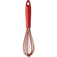Orsina Non-Stick Black Silicone Whisk, Best Whisk for Baking, Kitchen Whisk, Wire Whisk, Heat Resistant Kitchen Whisk in Red