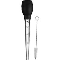 Purple Silicone Baster Brush Clear Plastic Dropper ml & oz Measurements Silicone Food Baster