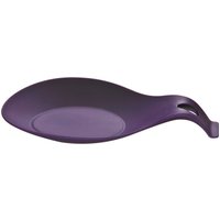 Orsina Red Silicone Spoon Rest, Heat-Resistant Holder for Keeping Worktops Clean, Modern Red Design in Purple