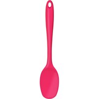 Heat Resistant Light Silicone Spoon Stain Resistant Cooking Spoon Kitchen Tool Hanging Loop Dark