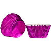 Orsina Fuchsia 40Pcs Large Cupcake Cases, Muffin Liners, Decorative Wrappers, Dessert Holders, Party Cup Moulds in Pink