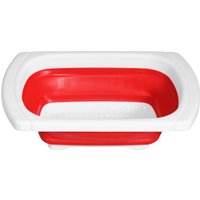 Orsina Hot Pink Silicone & Stainless Steel Tongs, Heat-Resistant Grip for Safe Cooking, Non-Stick Friendly in Red