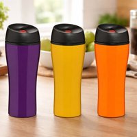 Orsina Durable Multicolour 450ml Travel Beakers, Leak Proof Reusable Travel Beakers, Stainless Steel Travel Beakers