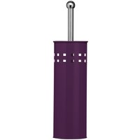 Orsina Modern Square Toilet Brush & Holder, Hygienic Bathroom Cleaner, Stainless Steel Cleaning Brush, Toilet Scrubber in Purple