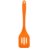 Orsina Orange Silicone Slotted Turner, Scratch-Free Flipper For Smooth Pans, Handy Kitchen Tool, Cooking Spatula