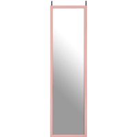 Orsina Pink Plastic Frame Over Door Mirror, Durable 124x34cm Full-Length Mirror for Bedroom or Bathroom | Size: 124x34 cm