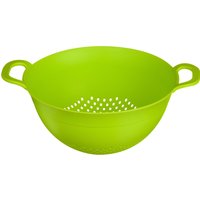 Orange Large Plastic Colander Handles Heavy Duty Kitchen Sieve Swift Draining Strainer Handles