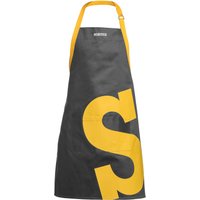 Versatile & Grey Logo Sorted Apron Adjustable Apron Cooking Stylish Machine Washable Apron Yellow