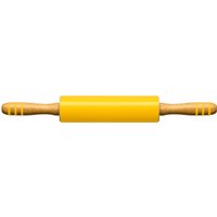 Non Stick Zing Silicone Rolling Pin Heat Resistant Rolling Pin Durable Wooden Pin KItchen Yellow