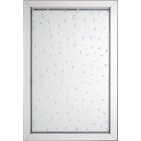 Orsina Rivulet Splash Effect Wall Mirror in Silver