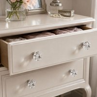 Orsina Set of 4 Victorian Style Clear Acrylic Drawer Knobs