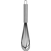 Orsina Non-Stick Black Silicone Whisk, Best Whisk for Baking, Kitchen Whisk, Wire Whisk, Heat Resistant Kitchen Whisk in Silver