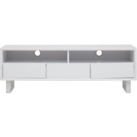 Orsina Contemporary White High Gloss Media Cabinet | Gloss Finish TV Cabinet For Livingroom | Functional TV Unit