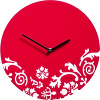Orsina Maison by Premier Acrylic Wall Clock in Red