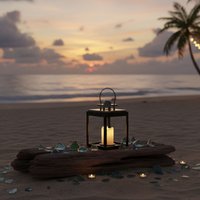 Orsina Large Stainless Steel Lantern, Black Wooden Frame Candle Holder, Ideal for Indoor & Outdoor Candlelight Decor