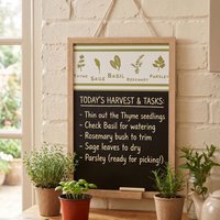 Wall Chalkboard Natural Wood Frame Classic Writing Surface Ideal Memos Shopping Lists