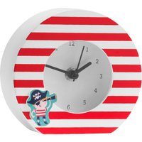 Orsina Reliable Table Clock, MDF Constructed Colourful Table Clock, Easy To Read Display Modern Table Clock in Red