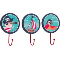 Orsina Pirate Assorted Wall Hooks, Multifunctional Clothes Hanging Hook, Key Holder for Wall, Decorative Wall Hooks