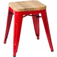 Orsina Aldgate Powder Coated Finish Stool in Red