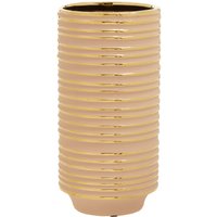 Orsina Haldis Small Ceramic Vase in Gold
