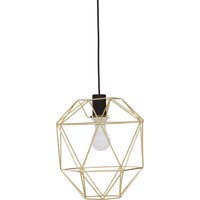 Polished Chrome Pendant Light Triangle Cage Frame Hanging Ceiling Light Kitchen Ceiling Mounted Lamp
