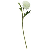 Orsina Chrysanthemum Stem - 84cm White, Realistic Faux Flower With Delicate Petals & Green Stem, Adds Elegance in White
